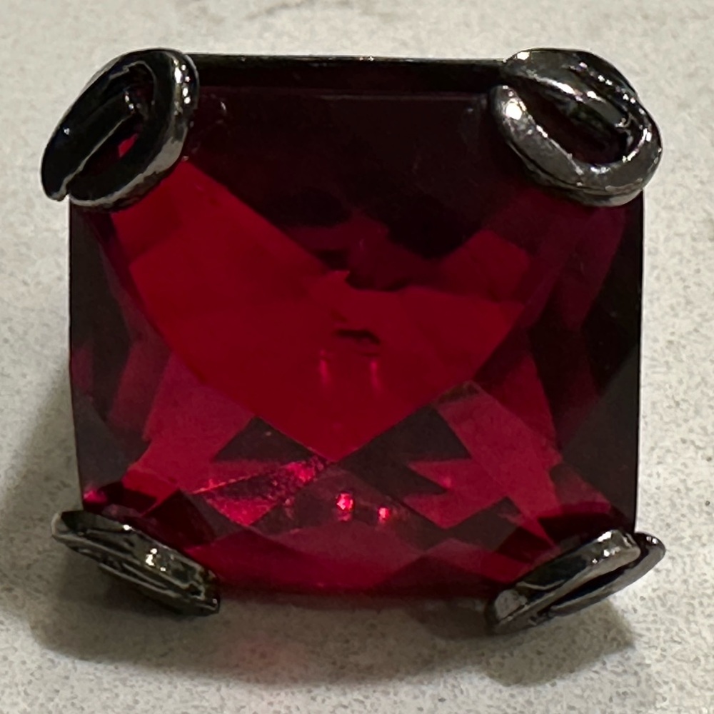 Guess Red Gemstone Ring - image 4